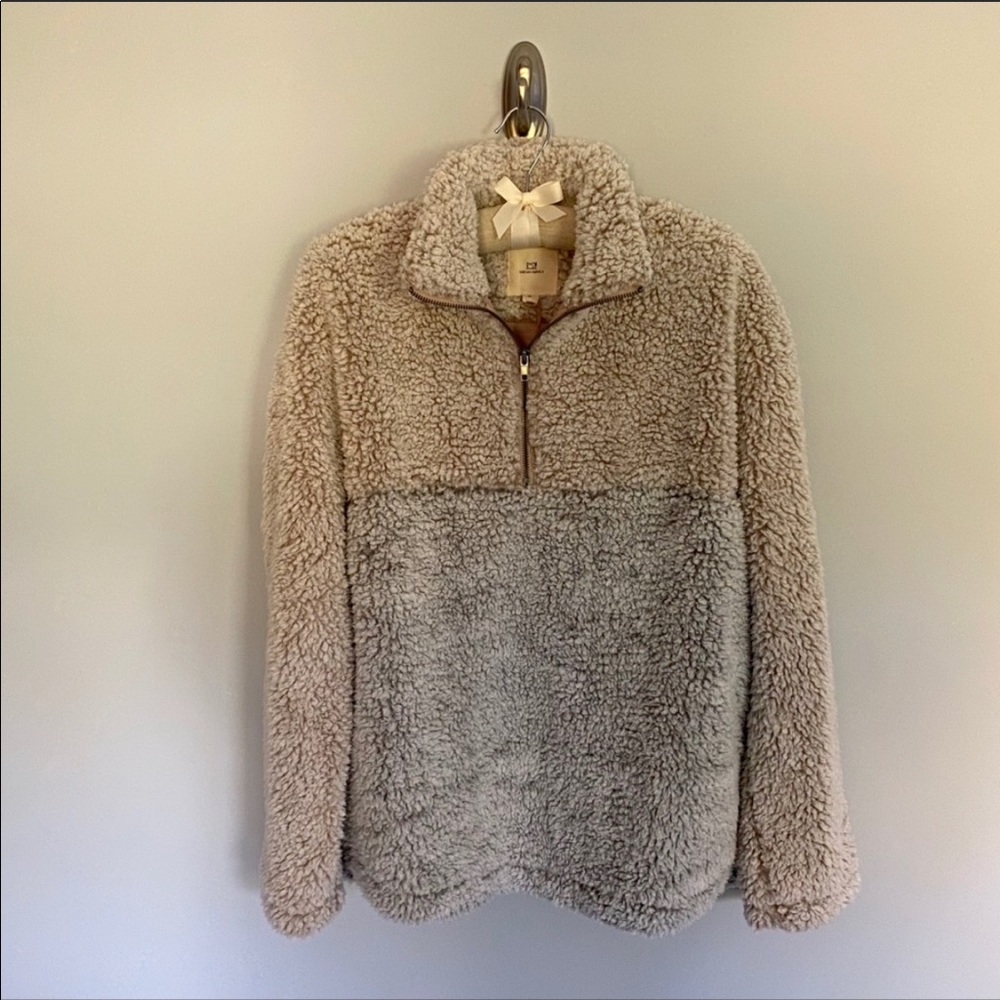 Thread & Supply Teddy 1/4 Zip Jacket